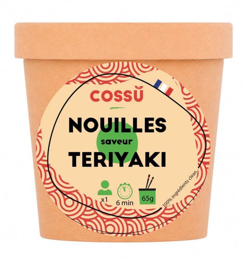 Cossu -- cups de nouilles Teriyaki bio - 65 g x 6