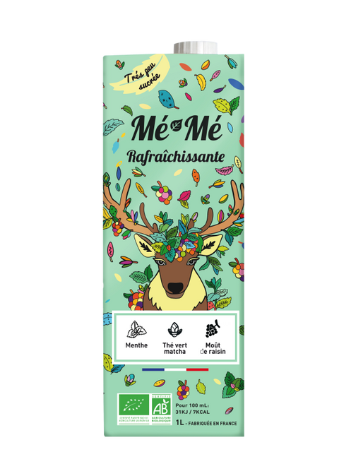Thé froid bio rafraichissant (matcha et menthe) - 1