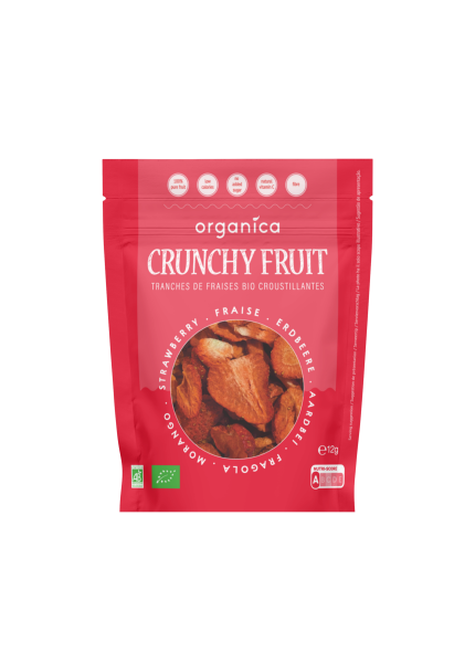 Tranches de fraises biologiques lyophilisées - 1