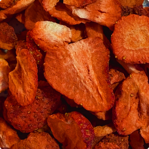 Tranches de fraises biologiques lyophilisées - 2