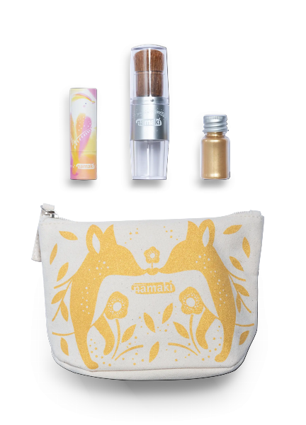 Trousse scintillante renard or - 1