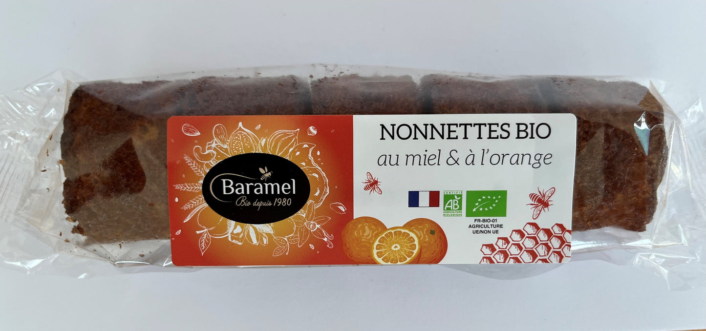 Baramel -- Nonnettes bio à l'orange - 160g (5 pièces)