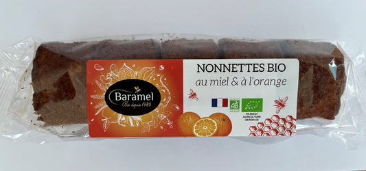Baramel -- Nonnettes bio à l'orange - 160g (5 pièces)