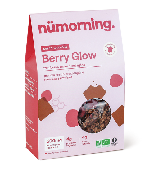 nüMorning -- Granola Berry Glow bio choco/framboise (collagène) - 300 g