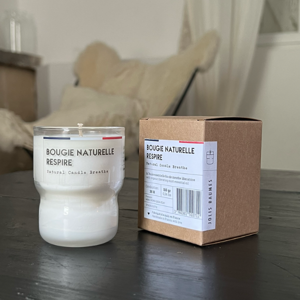 Jolis Baumes -- Bougie naturelle respire - 110 g