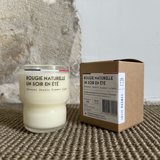 Jolis Baumes -- Bougie naturelle un soir en été - 110 g