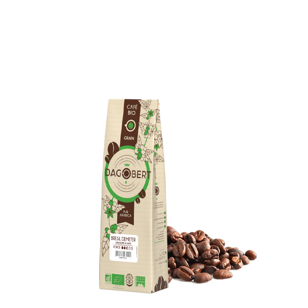 Les Cafés Dagobert -- Brésil demeter 100% arabica bio - grains - 250 g