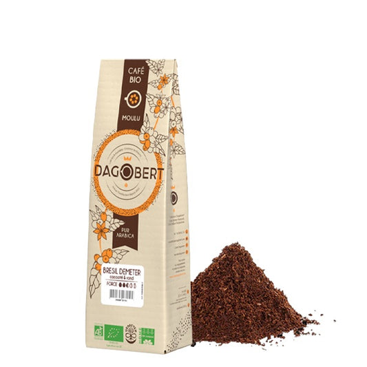 Les Cafés Dagobert -- Brésil demeter 100% arabica bio - moulu/filtre - 500 g