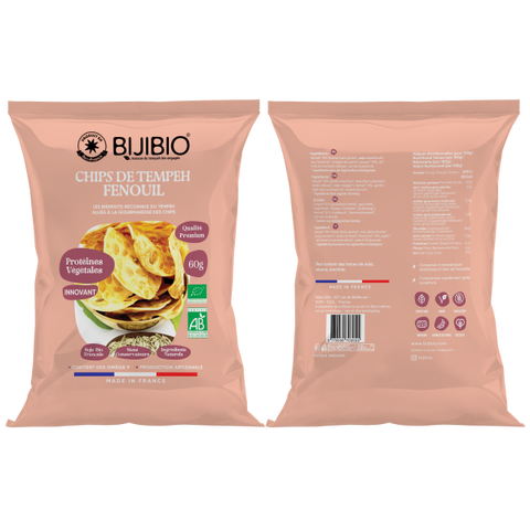 Bijibio -- Chips Tempeh Bio Fenouil - 60 g