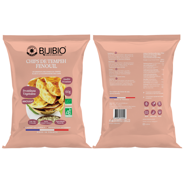 Bijibio -- Chips Tempeh Bio Fenouil - 60 g