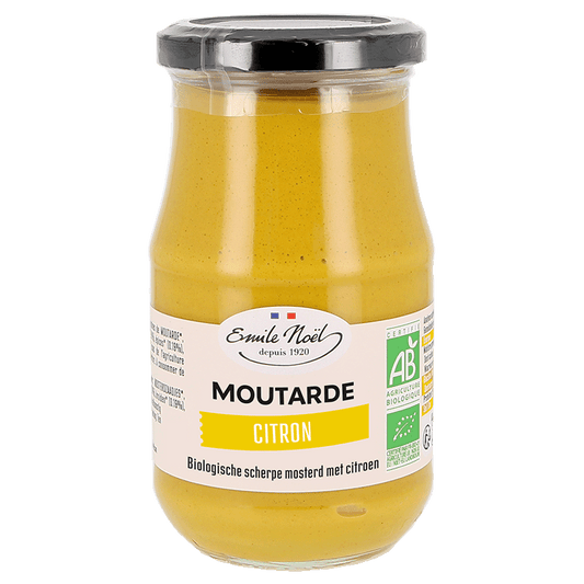 Émile Noël -- Moutarde forte au citron bio - 200 g