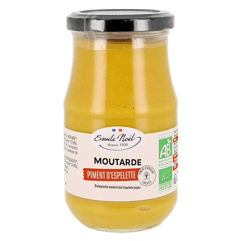 Émile Noël -- Moutarde aux piments d'espelette - 200 g