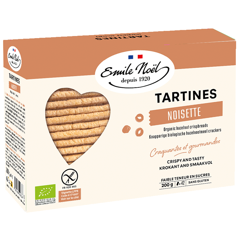 Émile Noël -- Tartines sans gluten noisette bio - 200 g