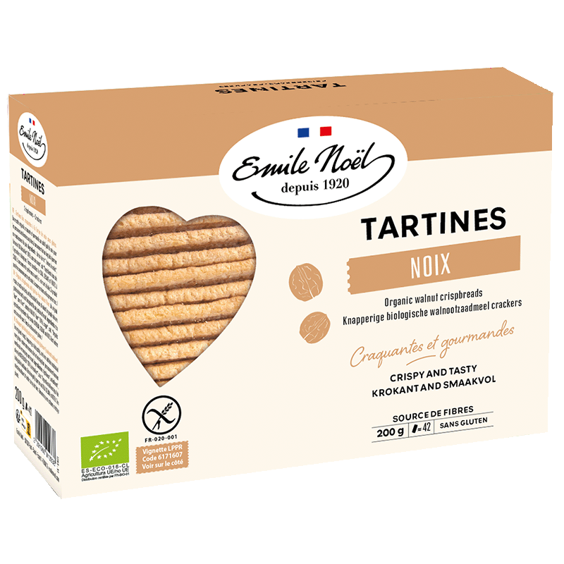 Émile Noël -- Tartines sans gluten noix bio - 200 g