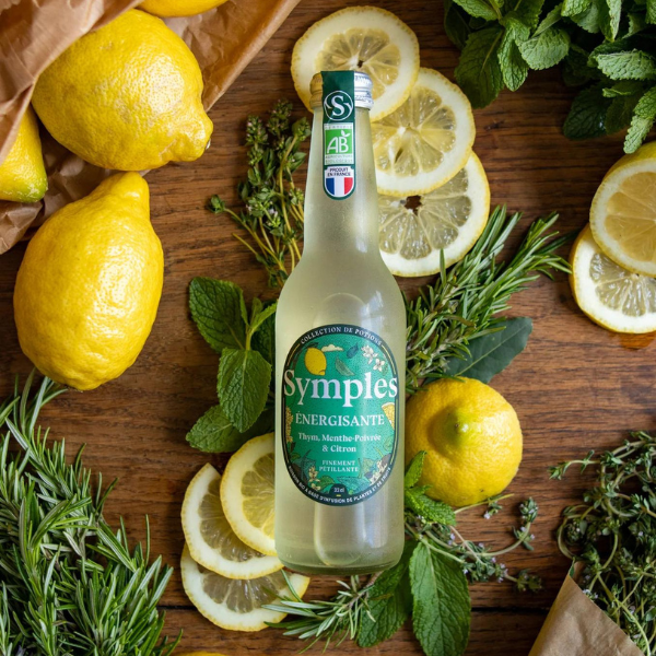 Symples -- Infusion pétillante énergisante bio - 33 cl x 12
