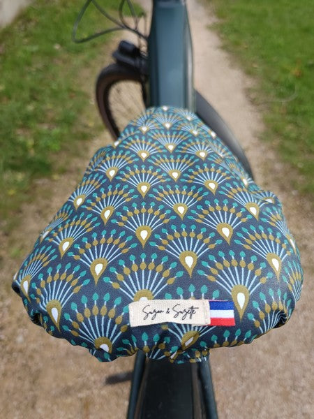 Pré-commandes noël Couvre selle vert/ethnique (extra large anti pluie) - 2