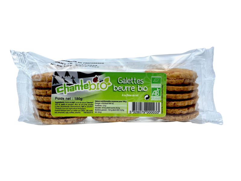 Chante Bio -- Echantillon Galettes pur beurre bio 180g