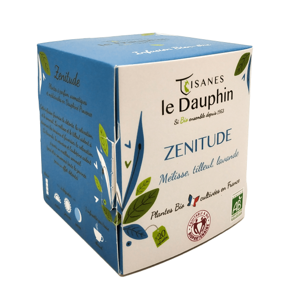 Tisanes Le Dauphin -- Infusion bio zénitude origine france - 20 infusettes