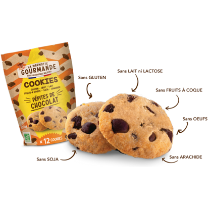 La Marmotte Gourmande -- Cookies caramel vanille sans allergène - 150 g