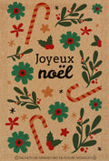 Dr Jonquille & Mr Ail -- Sachet de graines à message Joyeux Noël - 5 g