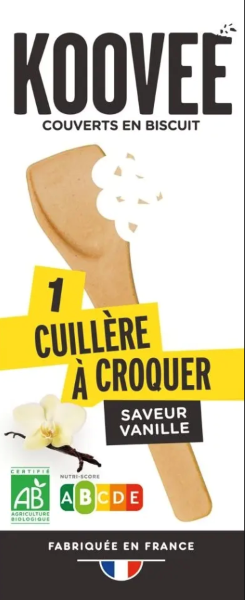 Koovee  -- Echantillon petite cuillère à croquer vanille bio 4,5g