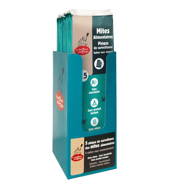 Ah Table! -- Sachet de 5 pièges de surveillance des mites alimentaires (display de 20)