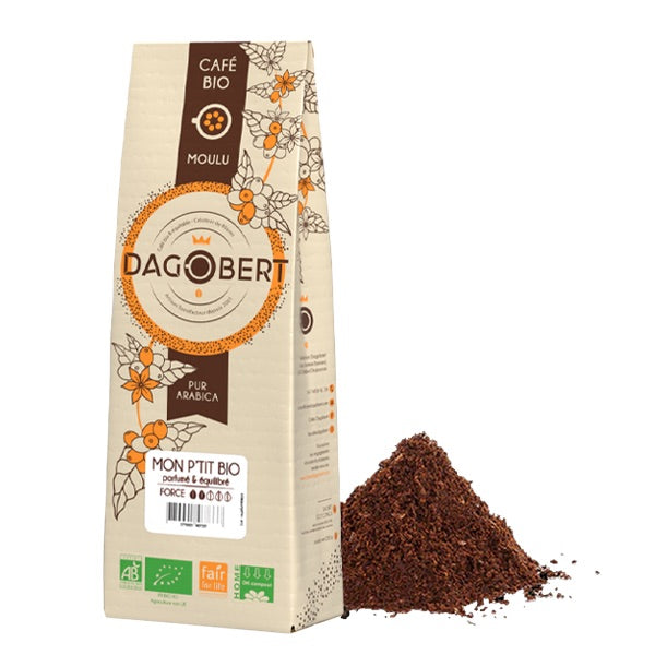 Les Cafés Dagobert -- Mon p'tit bio 100% arabica bio - moulu (origine Amérique du Sud) - 1 Kg