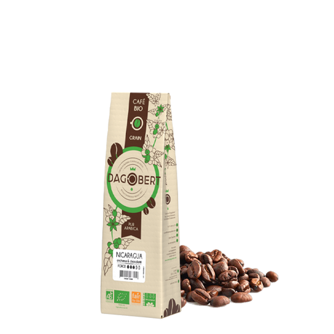 Les Cafés Dagobert -- Nicaragua 100% arabica, bio et équitable - grains - 250 g