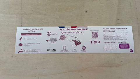 Made in Clémence -- bandeau pour créer des lots de 2 éponges