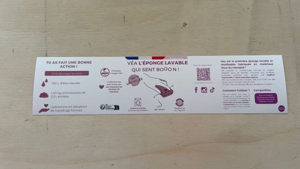 Made in Clémence -- bandeau pour créer des lots de 2 éponges