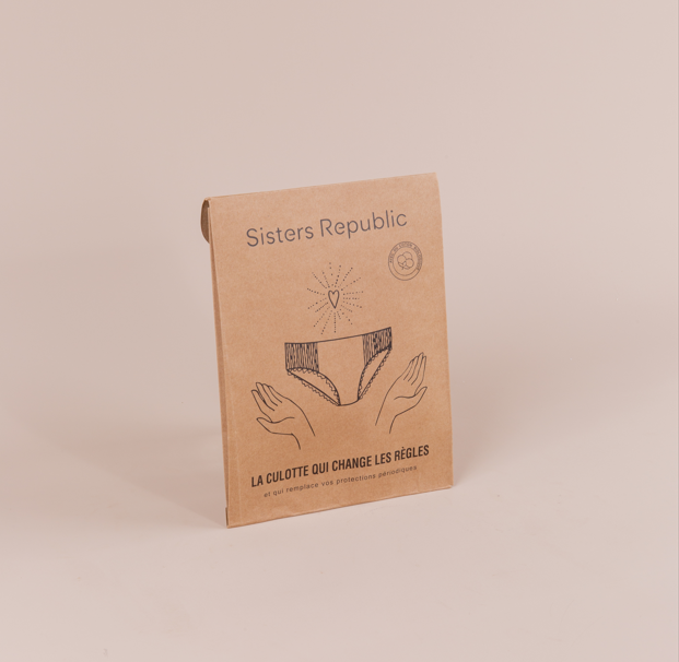 Sisters Republic -- Boxer menstruel adulte ginger (absorption super) - Taille L