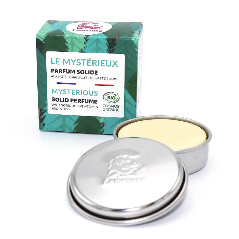 Lamazuna -- Parfum solide "Le Mystérieux" - Boîte inox - 20ml