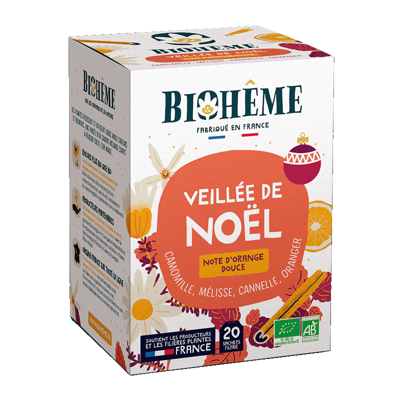 Biohême --   Infusion Veillée de Noël bio - 20 infusettes