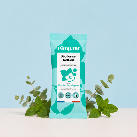 Pimpant -- Déodorant menthe eucalyptus à diluer (recharge) - 20 g