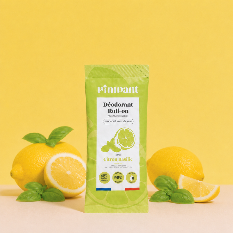 Pimpant -- Déodorant citron basilic à diluer (recharge) - 20 g
