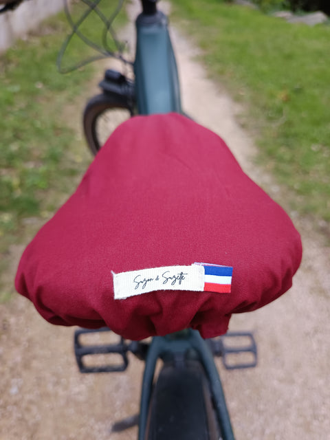 Pré-commandes noël Couvre selle bordeaux/safari (extra large anti pluie) - 2