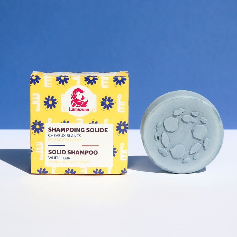 Lamazuna -- Shampoing solide (Cheveux blancs, très clairs, décolorés) - 70 ml