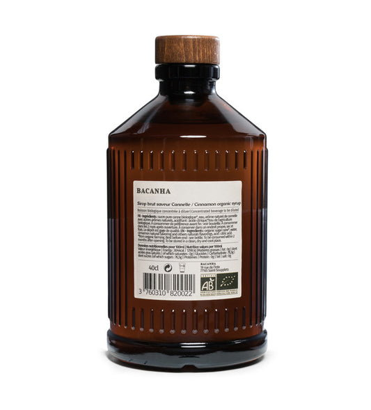 Bacanha -- Sirop cannelle brut bio - 400 ml