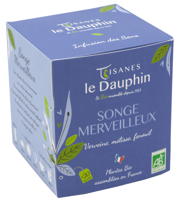 Tisanes Le Dauphin -- Infusion bio songe merveilleux - 20 infusettes