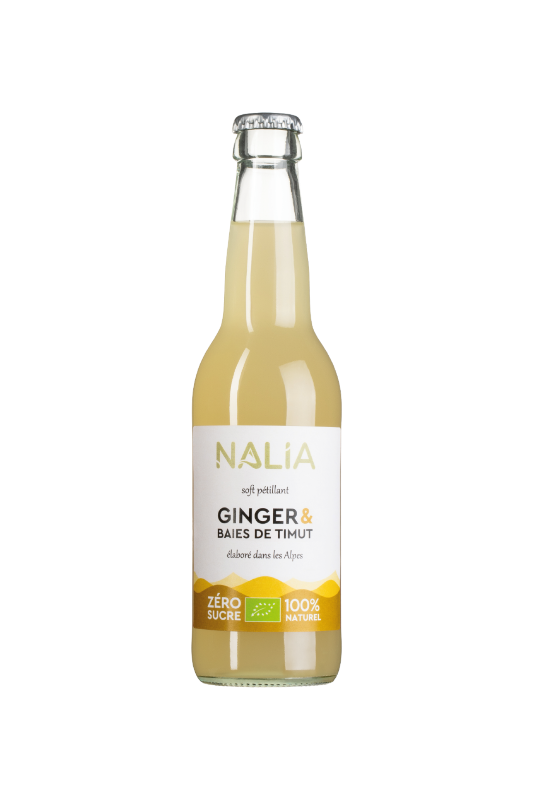 Nalia -- échantillon boisson ginger timut bio 33cL