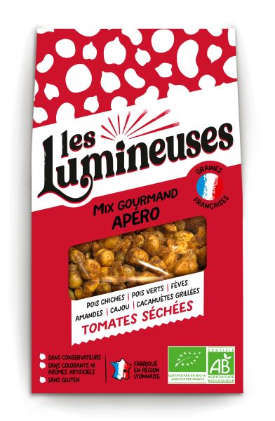 Les Lumineuses -- Mix gourmand tomates séchées bio (légumineuses et noix) - 90 g