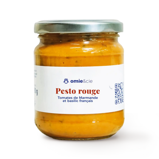 Omie -- Pesto rouge bio (basilic d'idf) - 190 g