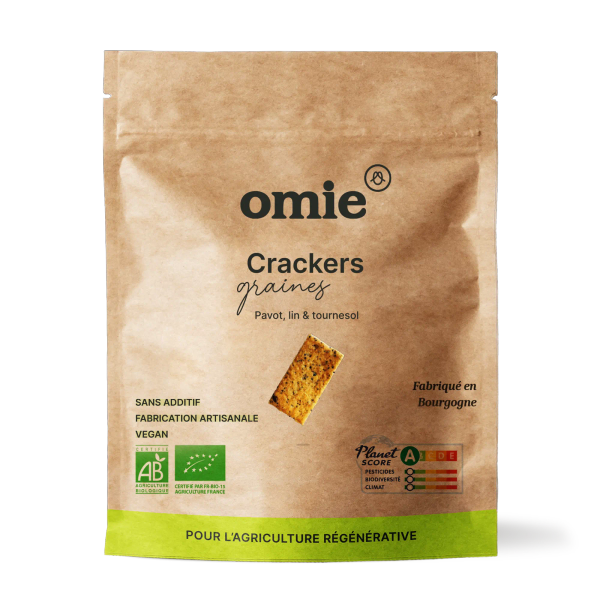 Omie -- Crackers aux graines bio (100% français) - 100 g