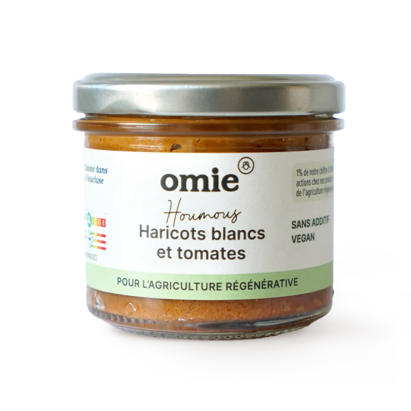 Omie -- Houmous haricots blancs à la tomate bio - 90 g