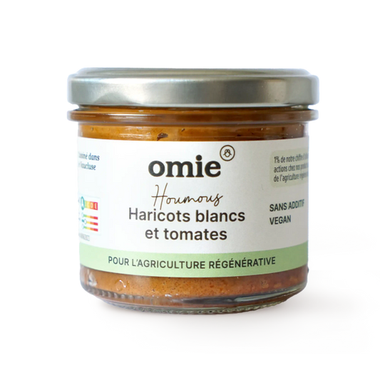 Omie -- Houmous haricots blancs à la tomate bio - 90 g
