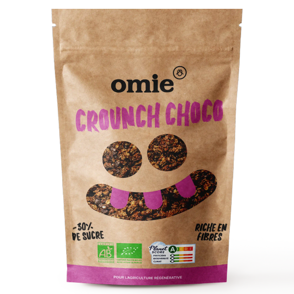 Omie -- Céréales crounch au chocolat bio (avoine français) - 300 g