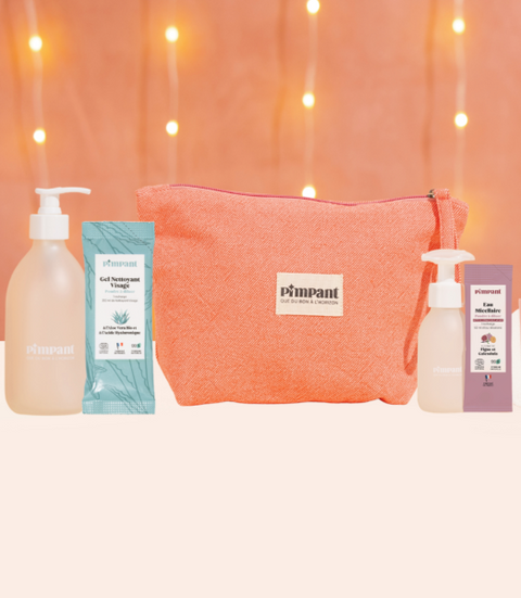 Pimpant -- Trousse routine visage (kit nettoyant visage + kit eau micellaire)