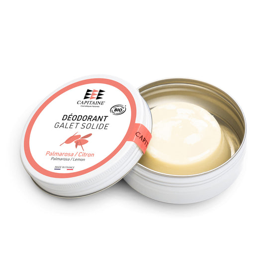 Capitaine -- Déodorant solide Palmarosa - Citron zest bio - 60g