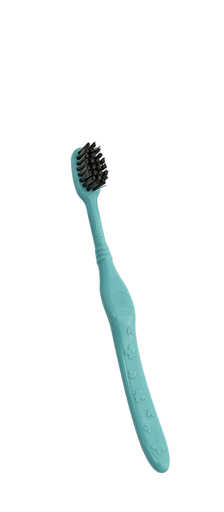 La Brosserie Française -- Brosse à dents enfant souple P'TITE RECYCLETTE 3-6 ans bleu Caraîbe