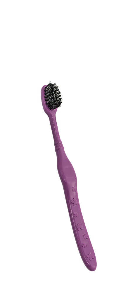 La Brosserie Française -- Brosse à dents enfant souple P'TITE RECYCLETTE 3-6 ans raisin